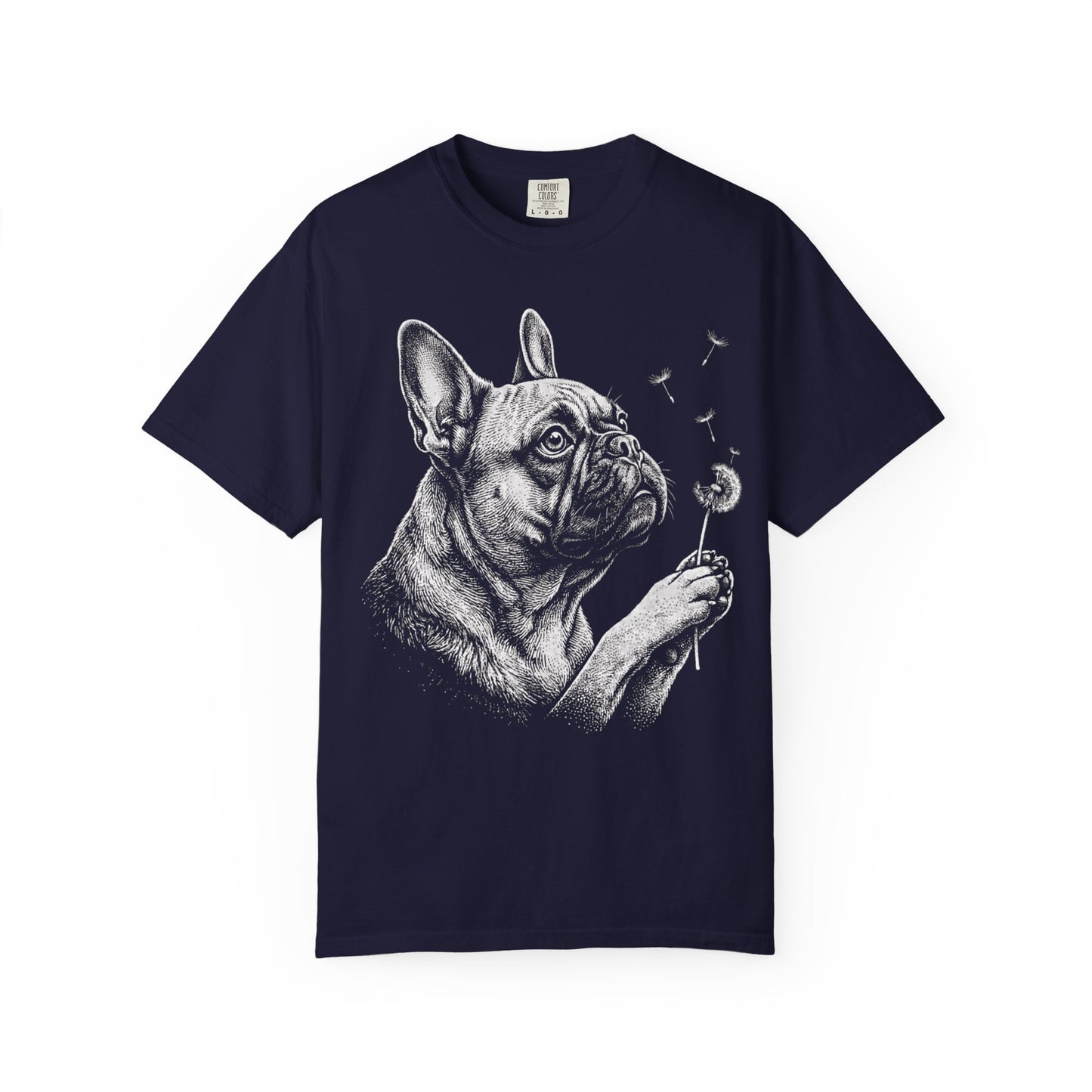 French Bulldog Dandelion Seeds T-Shirt