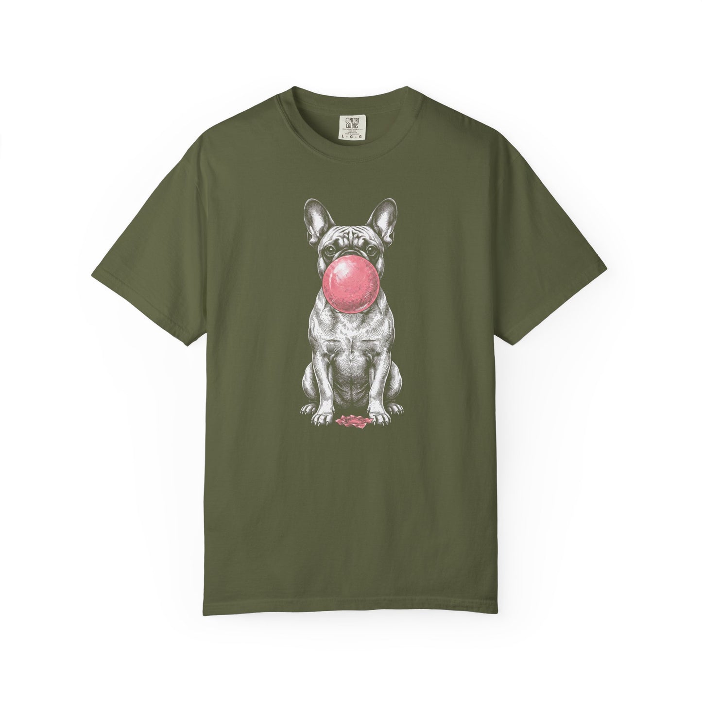 Bubblegum French Bulldog T-Shirt in Hemp from When Dogs Fly