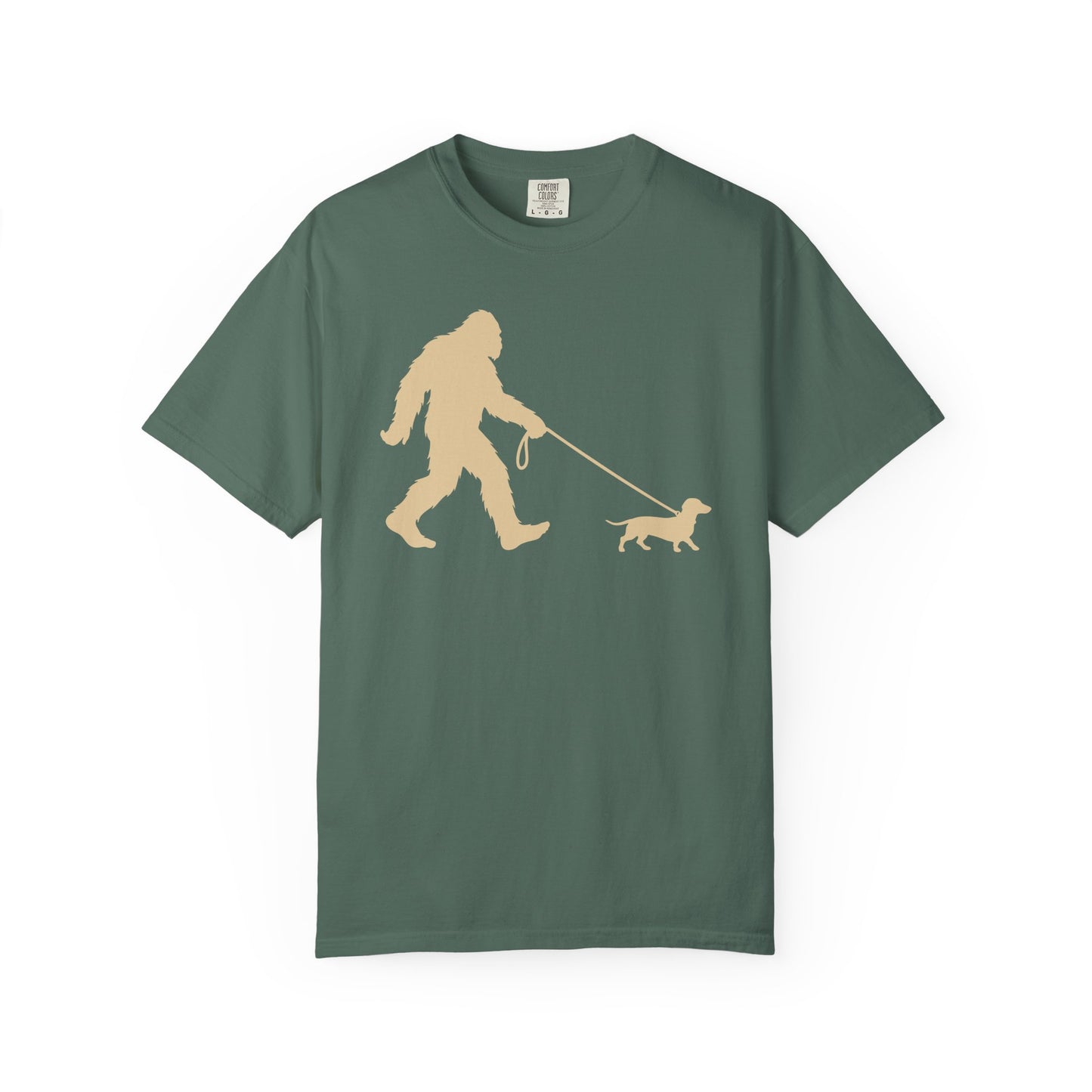 Bigfoot's Dachshund T-Shirt in Blue Spruce from When Dogs Fly