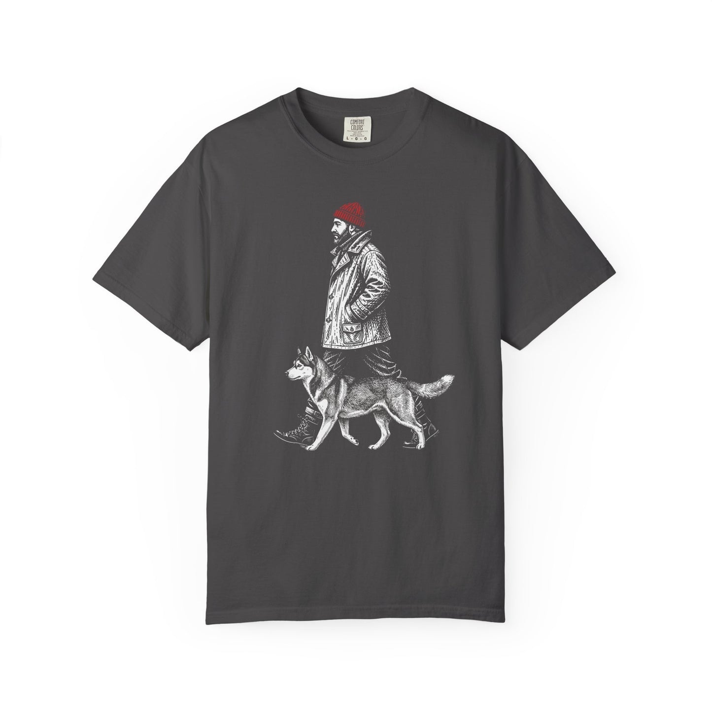 Good Company Vintage Siberian Husky T-Shirt in Graphite from When Dogs Fly