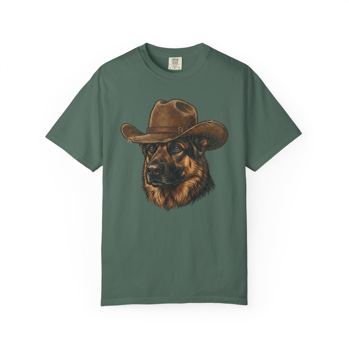 Howdy German Shepherd T-Shirt from When Dogs Fly