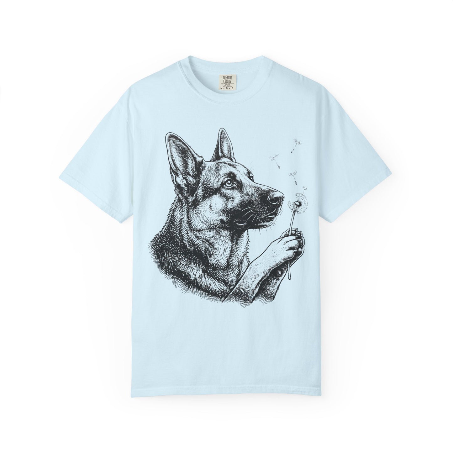 German Shepherd Dandelion Seeds T-Shirt