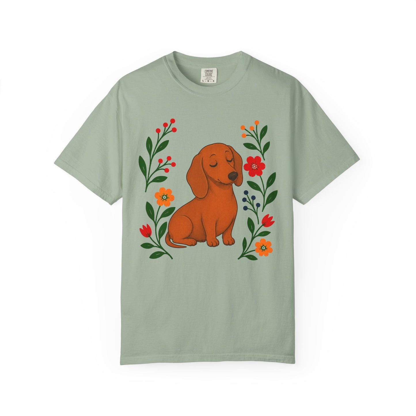 Wildflower Daydreaming Dachshund T-Shirt
