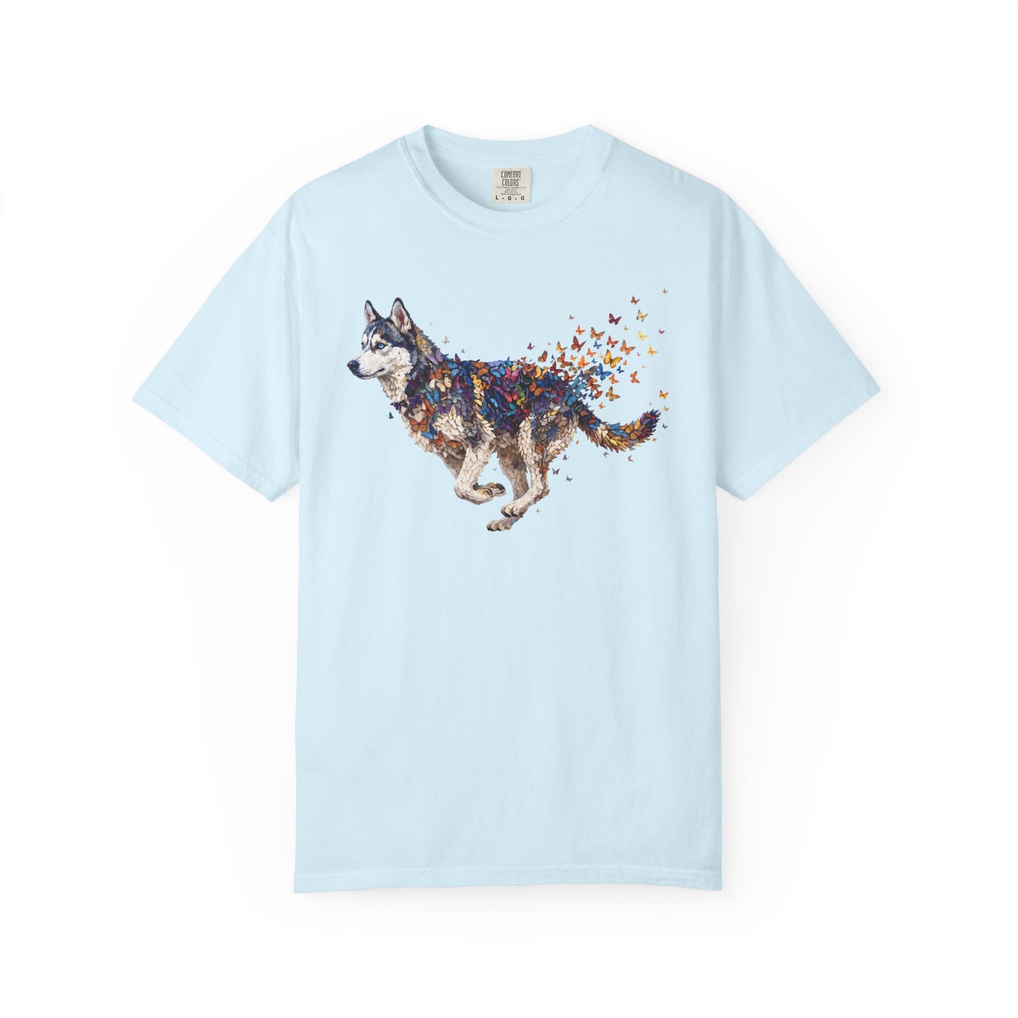 Wild & Free Siberian Husky T-Shirt in Chambray from When Dogs Fly