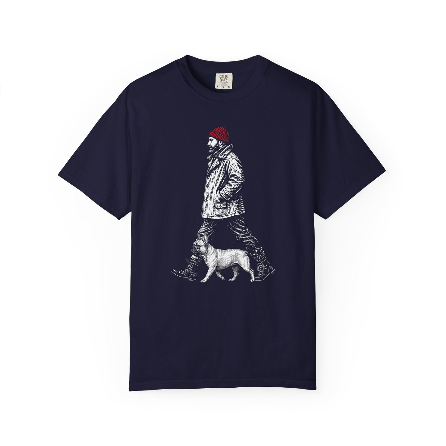 Good Company Vintage French Bulldog T-Shirt in True Navy from When Dogs Fly