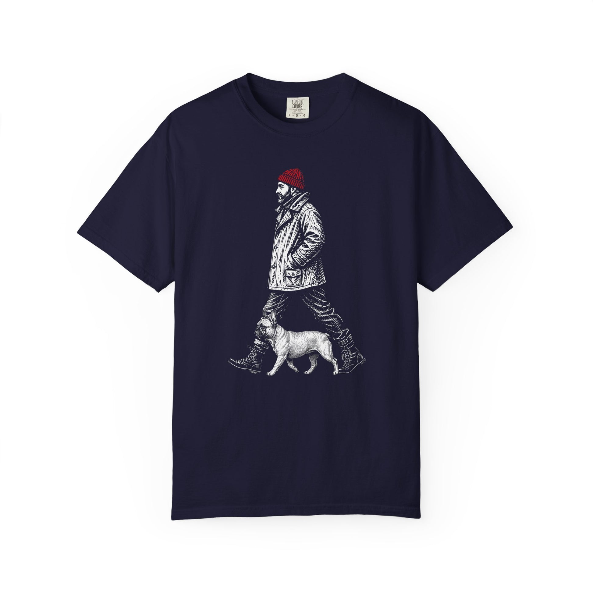 Good Company Vintage French Bulldog T-Shirt in True Navy from When Dogs Fly