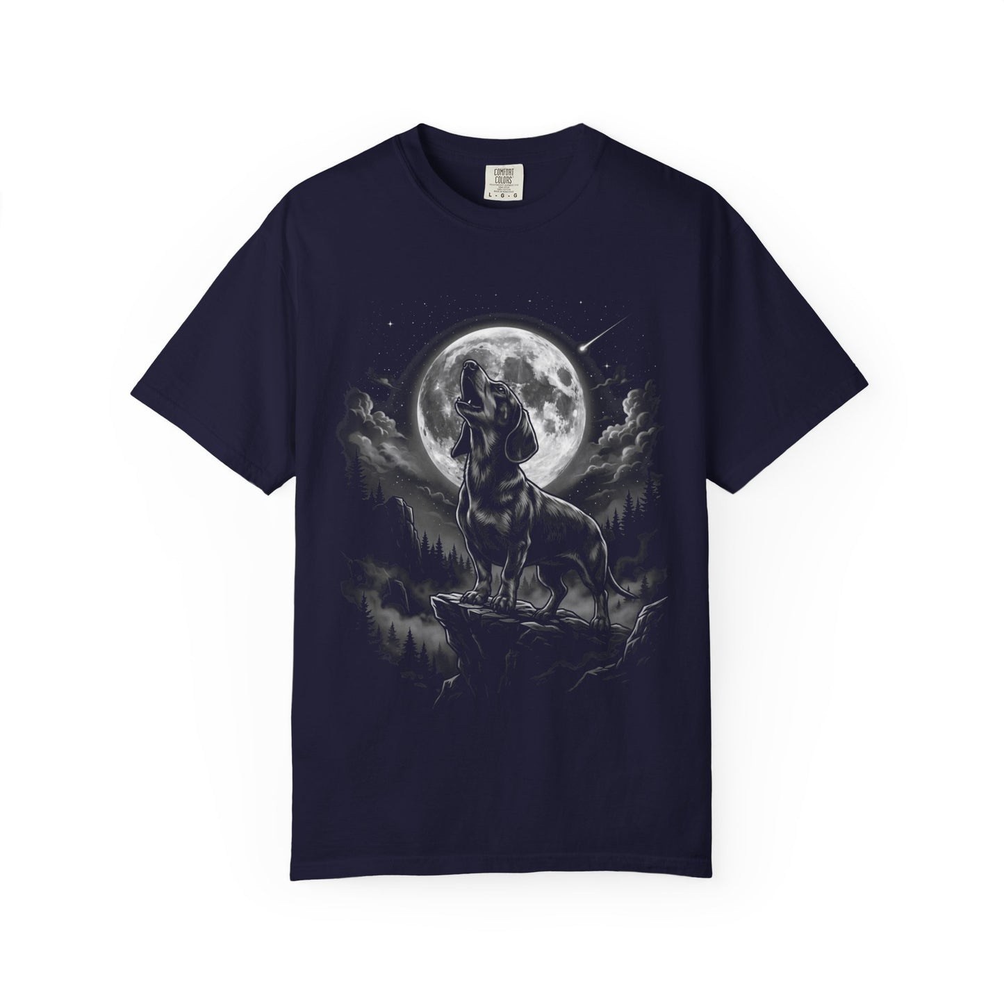 Born to Howl Dachshund T-Shirt in True Navy from When Dogs Fly