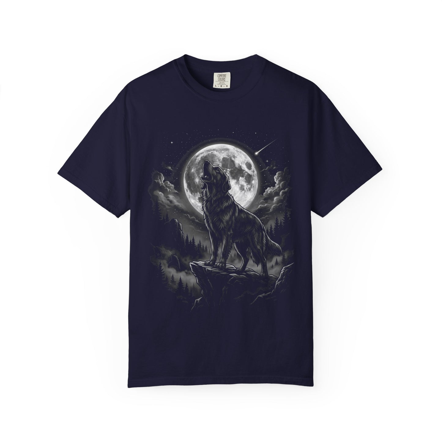 Born to Howl Golden Retriever T-Shirt in True Navy from When Dogs Fly