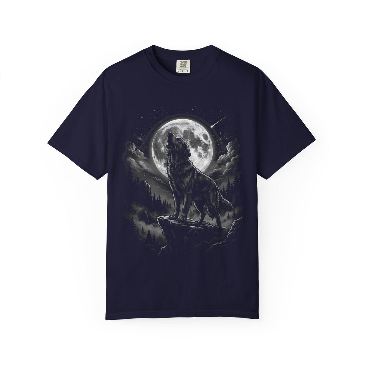 Born to Howl Golden Retriever T-Shirt in True Navy from When Dogs Fly