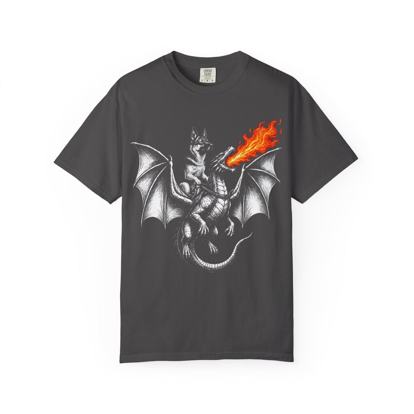 Dragon Riding German Shepherd T-Shirt