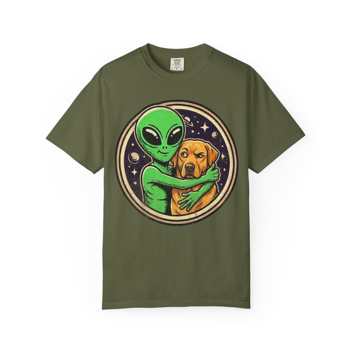 Every Alien Needs a Labrador Retriever T-Shirt in Hemp from When Dogs Fly