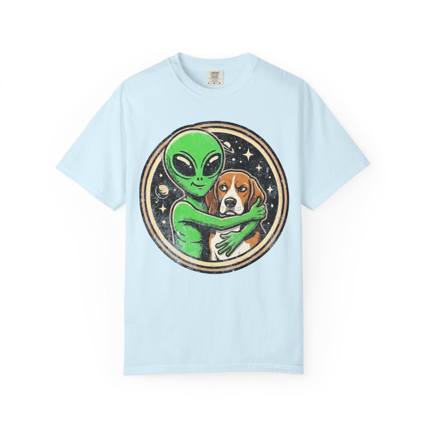 Every Alien Needs a Beagle T-Shirt in Chambray from When Dogs Fly