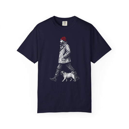 Good Company Vintage Pug T-Shirt in True Navy from When Dogs Fly
