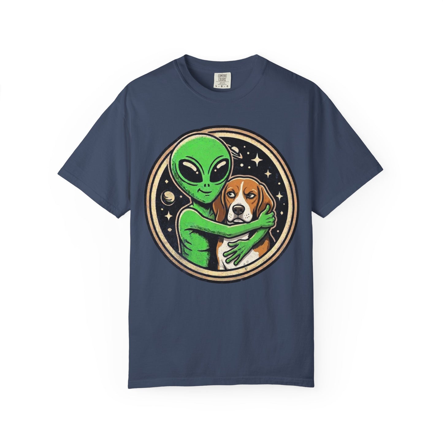 Every Alien Needs a Beagle T-Shirt in Midnight from When Dogs Fly