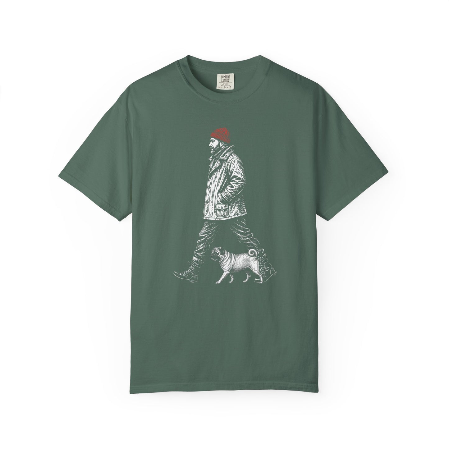 Good Company Vintage Pug T-Shirt in Blue Spruce from When Dogs Fly
