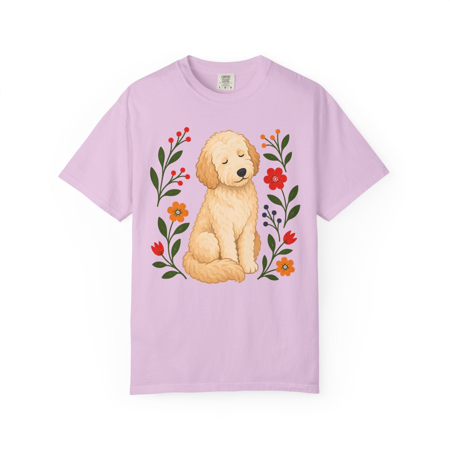 Wildflower Daydreaming Labradoodle T-Shirt