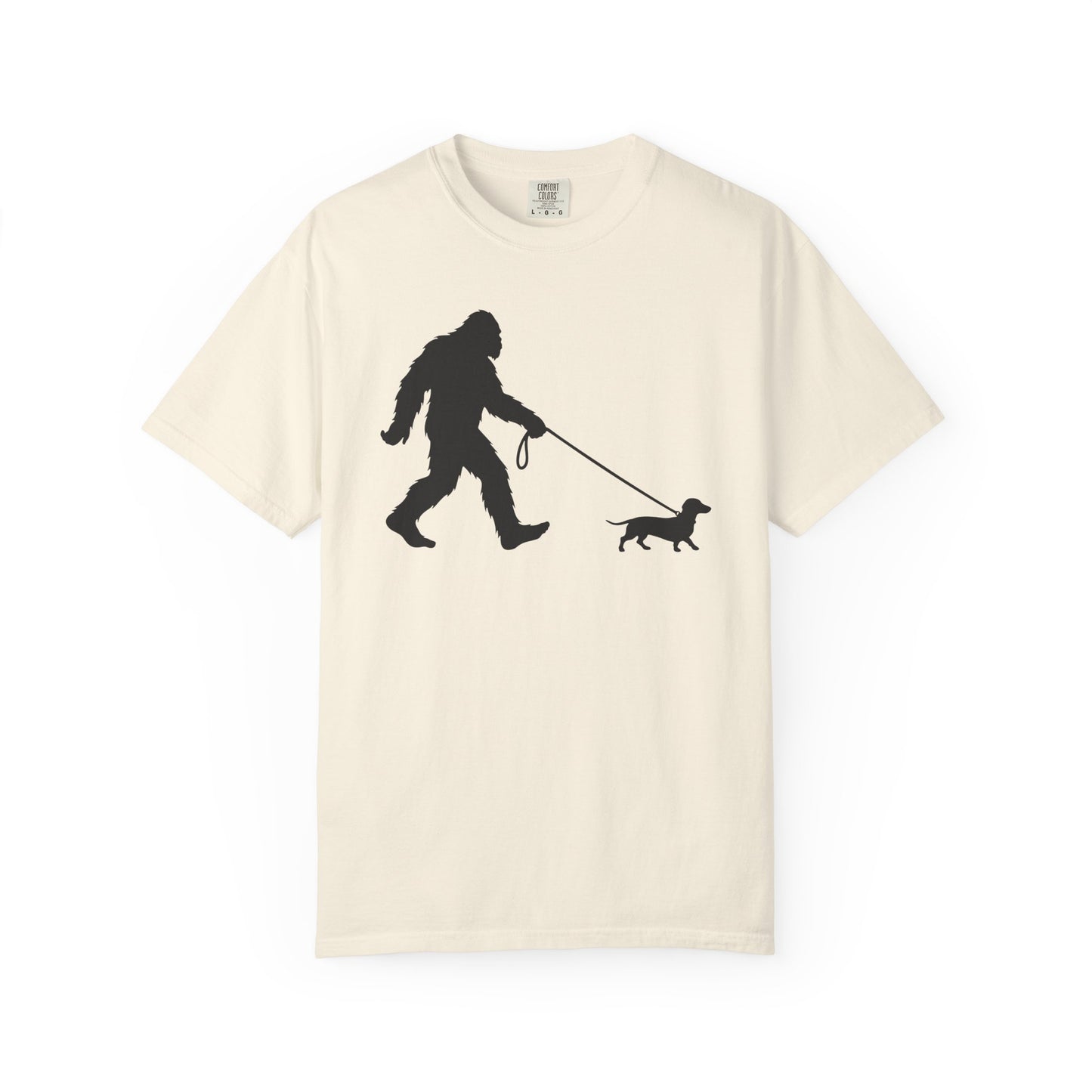 Bigfoot's Dachshund T-Shirt in Ivory from When Dogs Fly