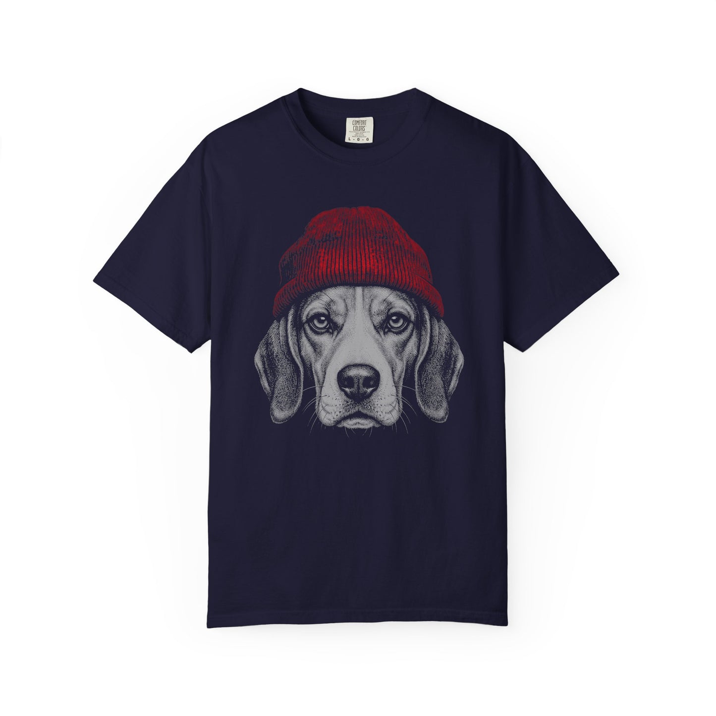 Red Beanie Beagle T-Shirt