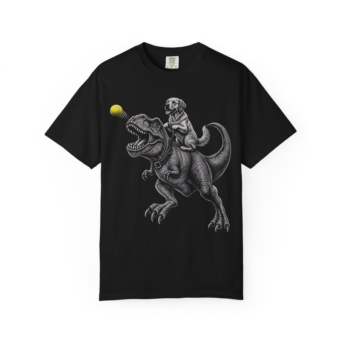 Jurassic Fetch Golden Retriever T-Shirt from When Dogs Fly