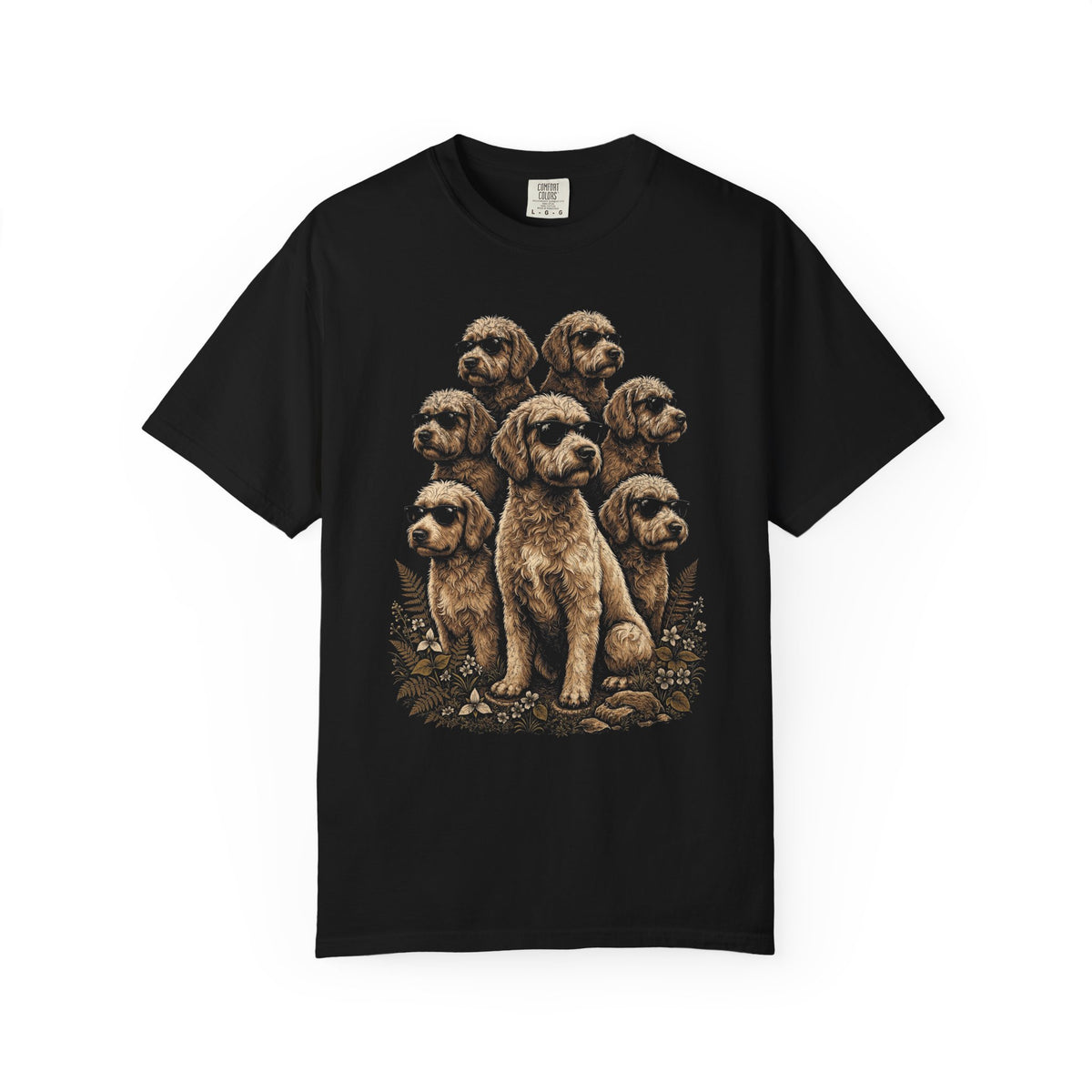 The Doodle Crew T-Shirt in Black from When Dogs Fly