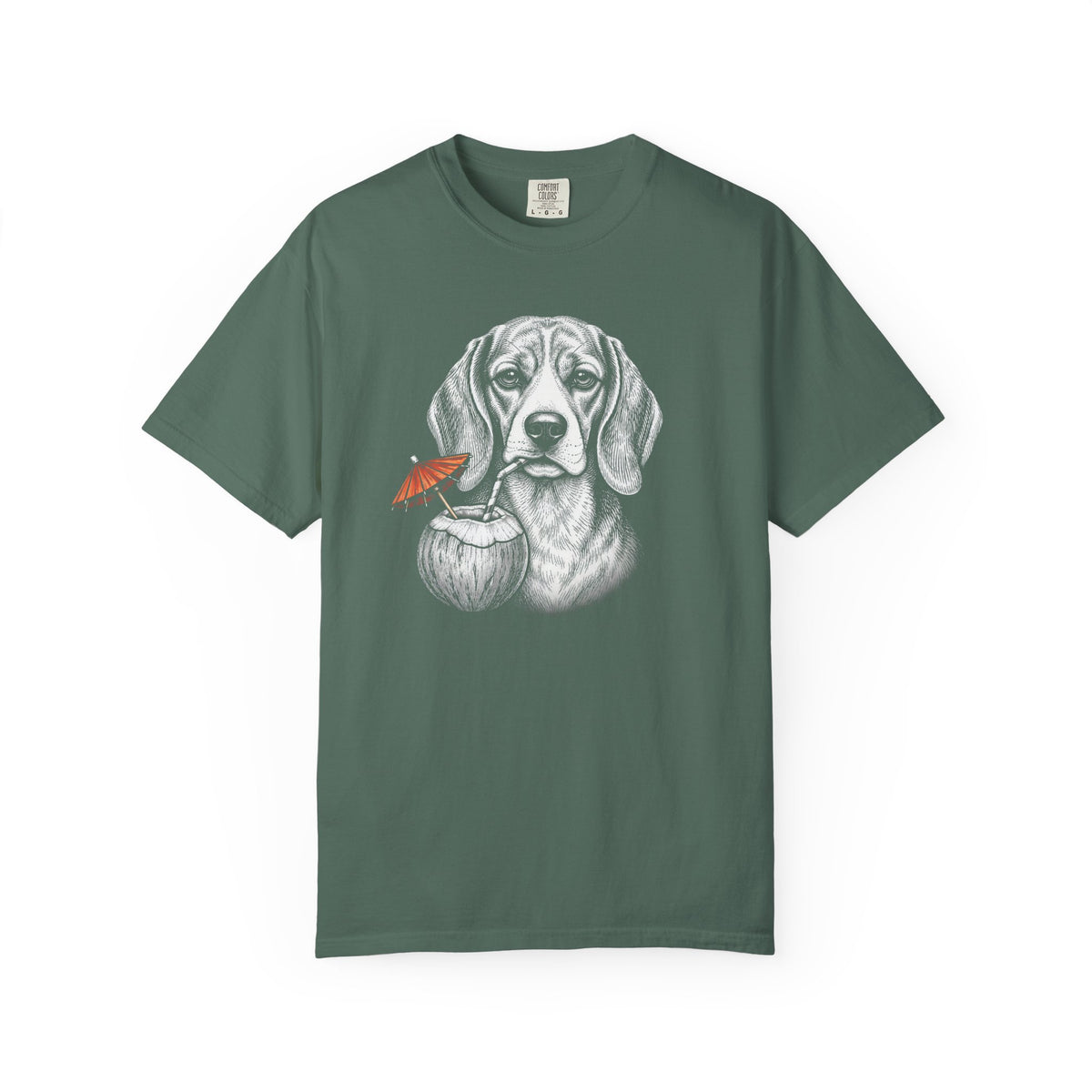 Island Time Beagle T-Shirt in Blue Spruce from When Dogs Fly