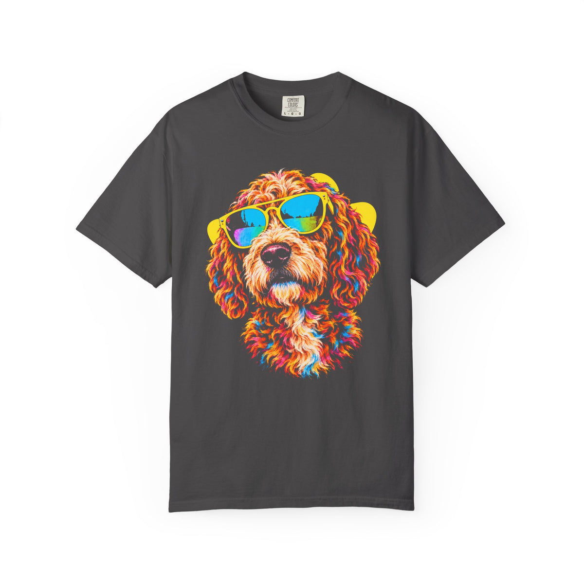 Pawsitively Stylish Labradoodle T-Shirt in Graphite from When Dogs Fly
