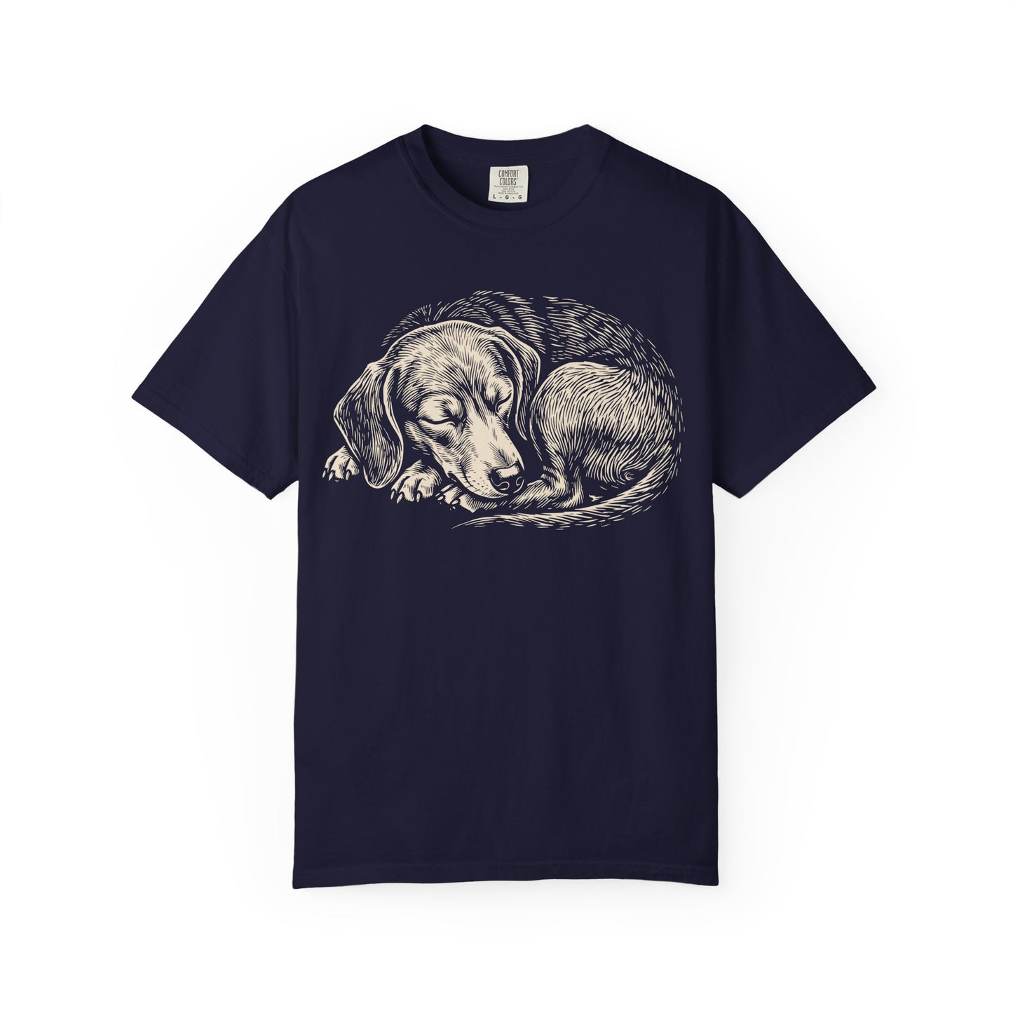 Cozy Nap Time Dachshund T-Shirt from When Dogs Fly