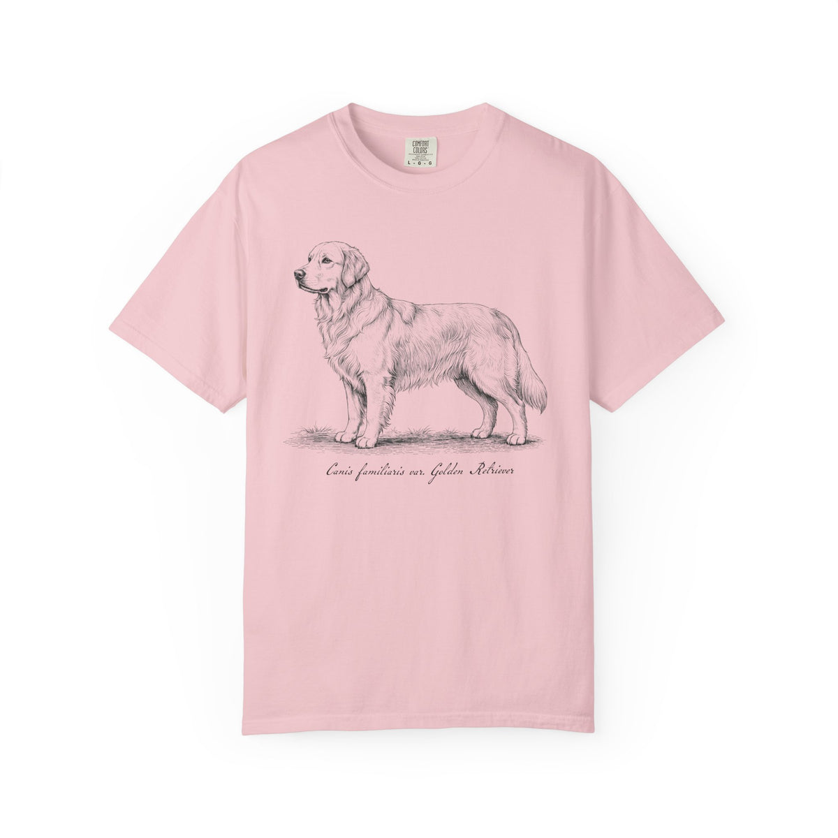 Naturalist’s Notes Golden Retriever T-Shirt in Blossom from When Dogs Fly