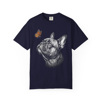 Hello Butterfly French Bulldog T-Shirt from When Dogs Fly