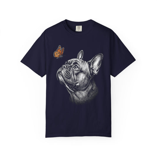 Hello Butterfly French Bulldog T-Shirt from When Dogs Fly