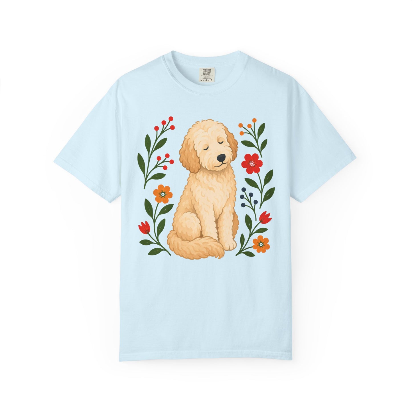 Wildflower Daydreaming Labradoodle T-Shirt