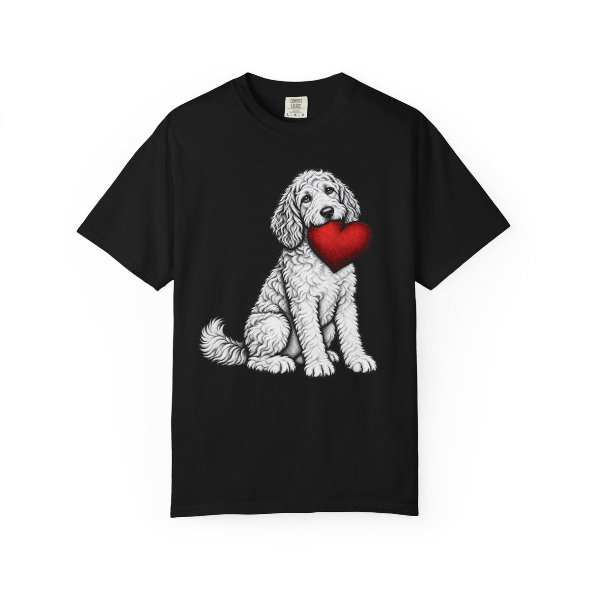 Doodle Stole My Heart T-Shirt in Black from When Dogs Fly