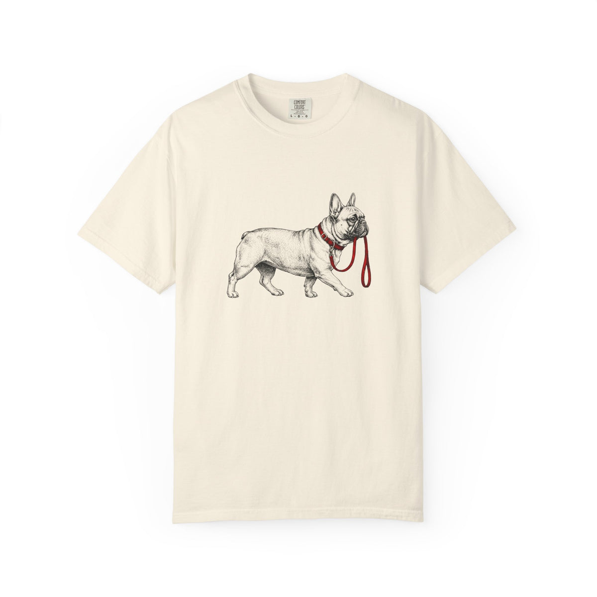 Never Walk Alone French Bulldog T-Shirt in Ivory from When Dogs Fly