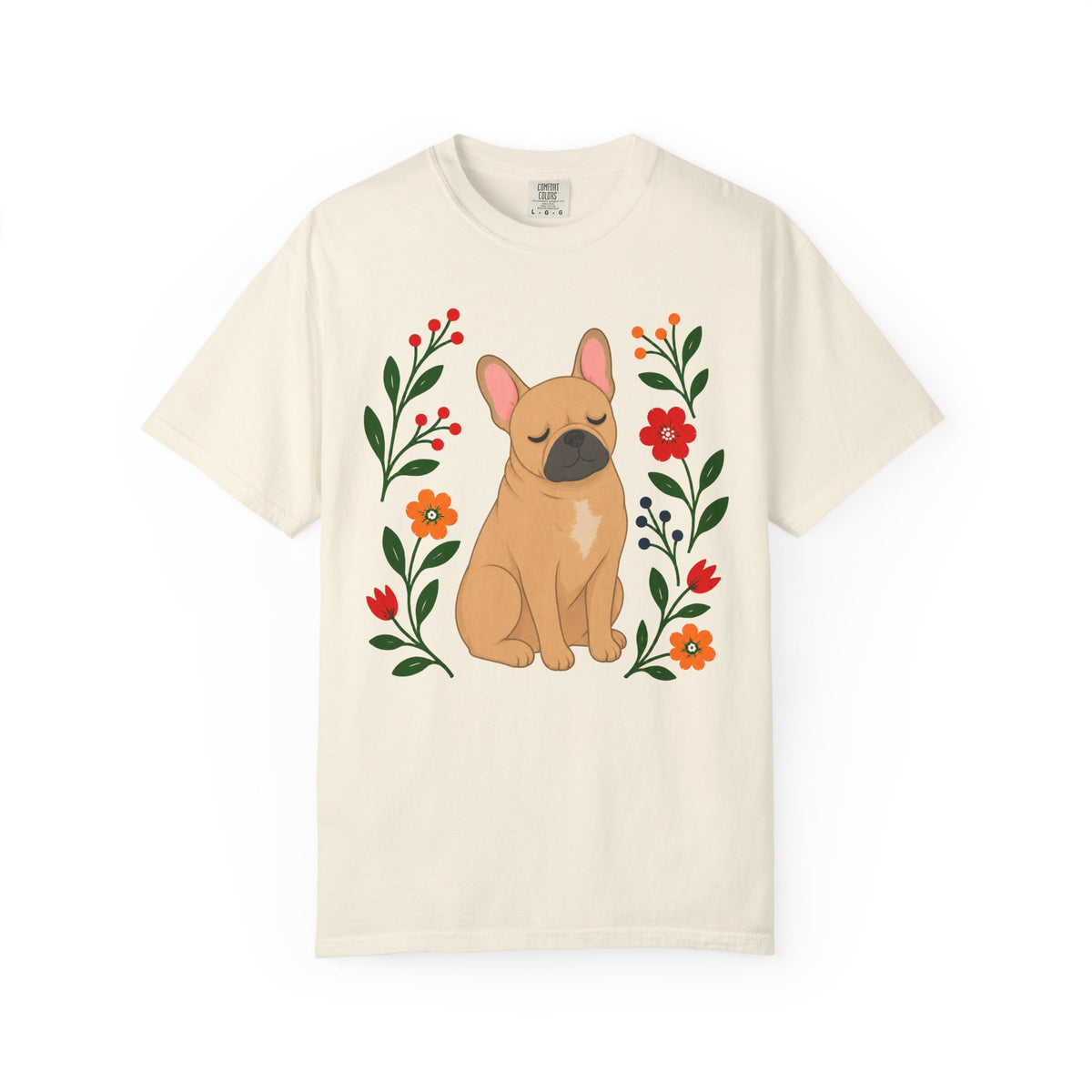 Wildflower Daydreaming French Bulldog T-Shirt