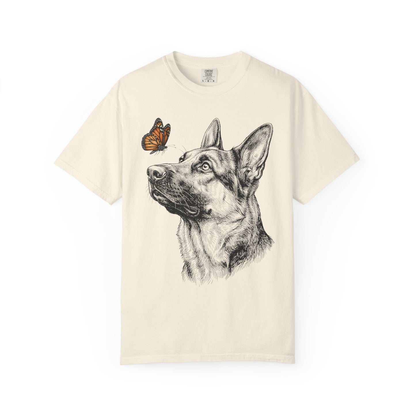 Hello Butterfly German Shepherd T-Shirt