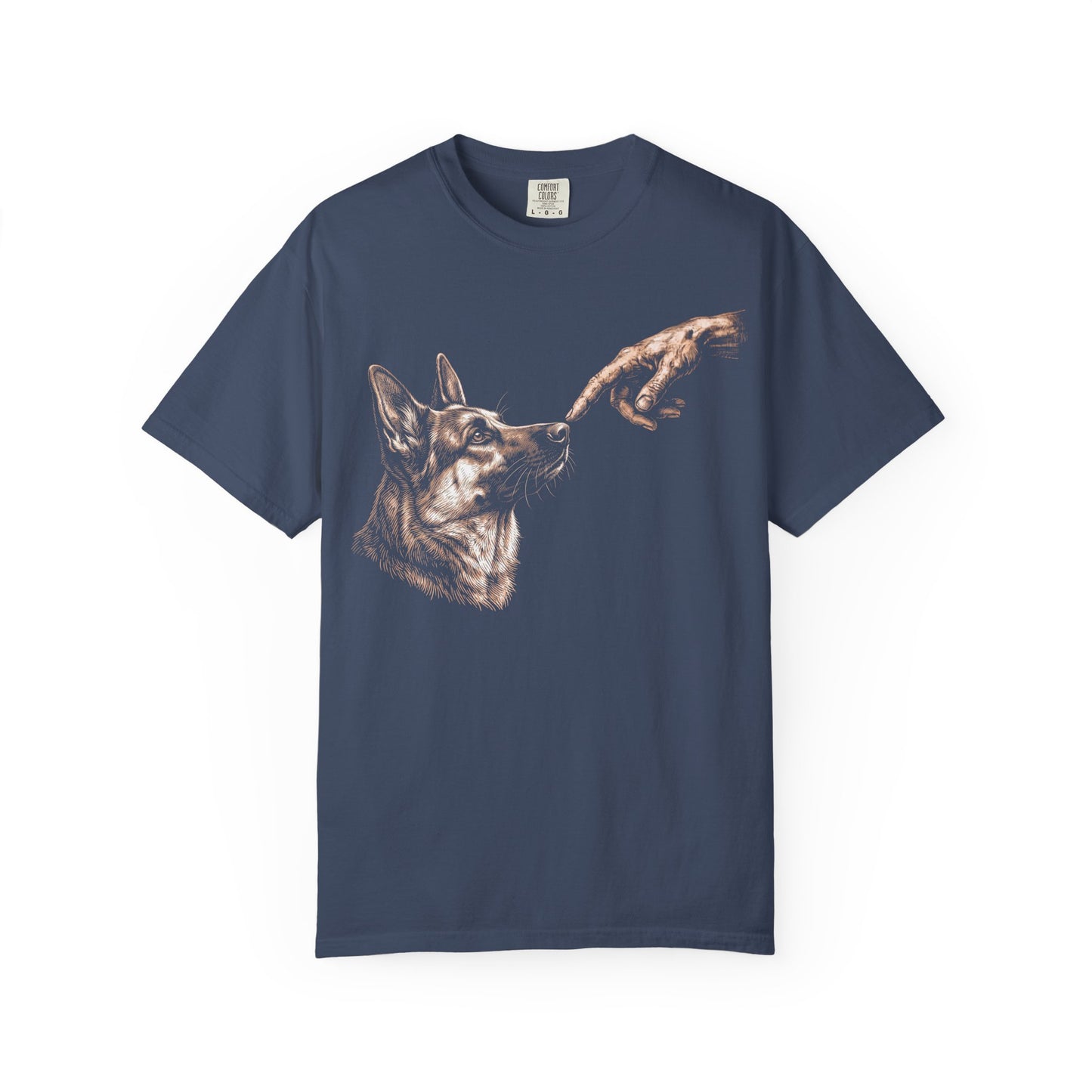 The Big Boop German Shepherd T-Shirt in Midnight from When Dogs Fly