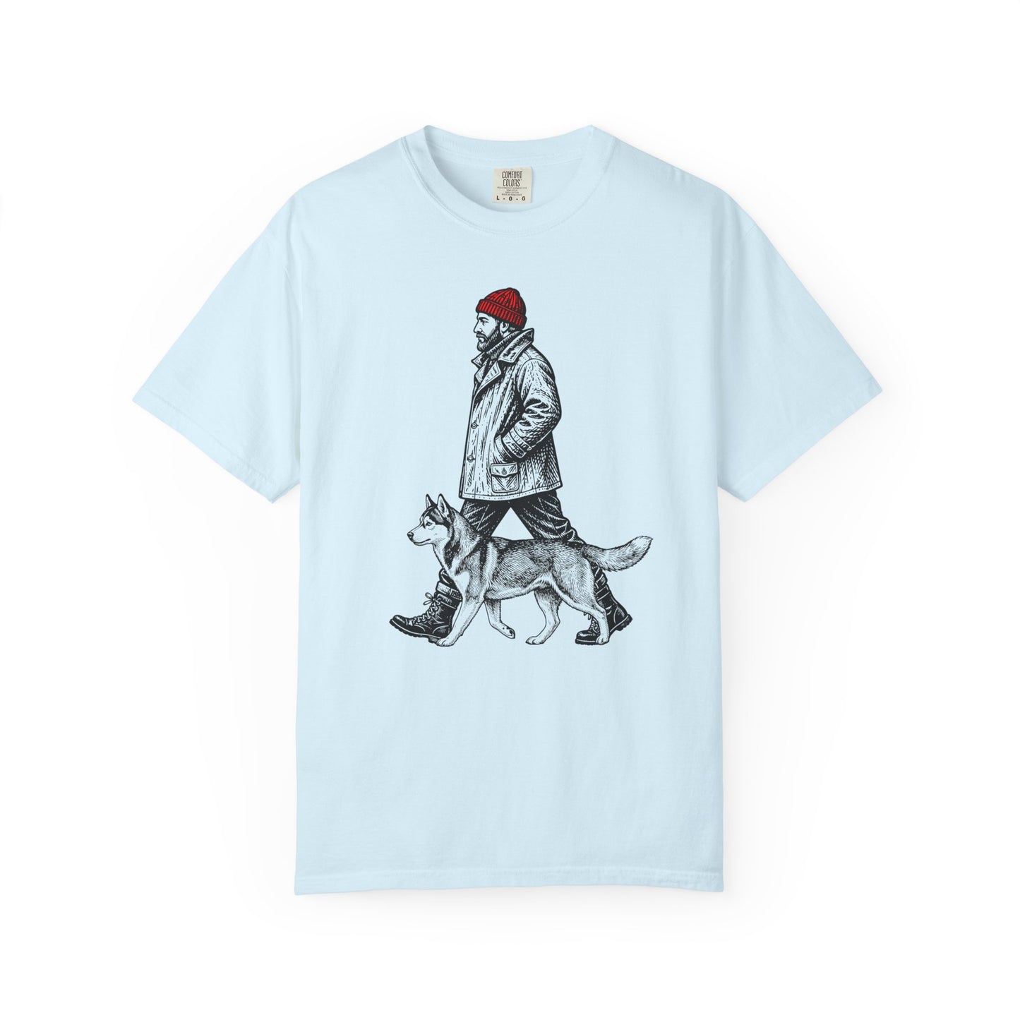 Good Company Vintage Siberian Husky T-Shirt in Chambray from When Dogs Fly
