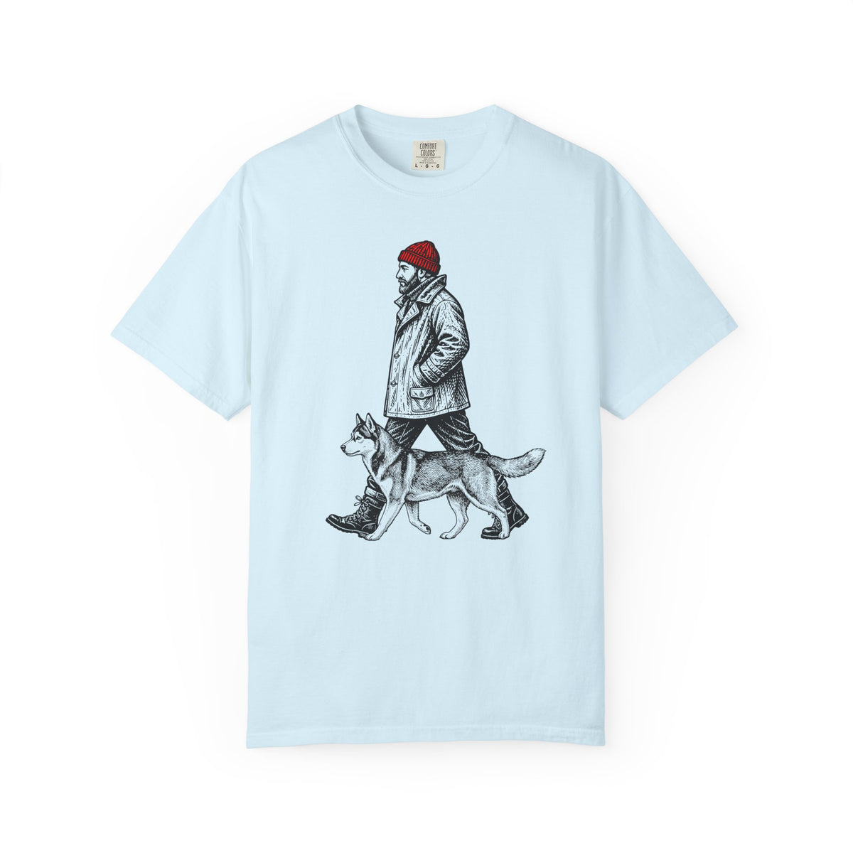 Good Company Vintage Siberian Husky T-Shirt in Chambray from When Dogs Fly