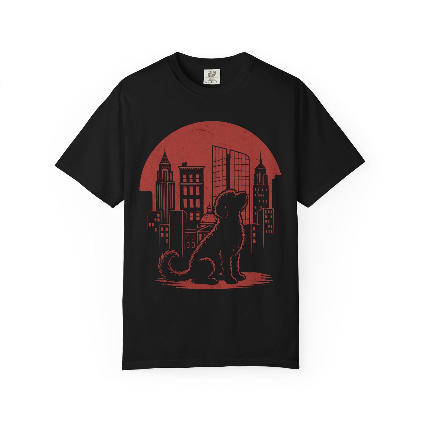 Big City Labradoodle T-Shirt in Black from When Dogs Fly