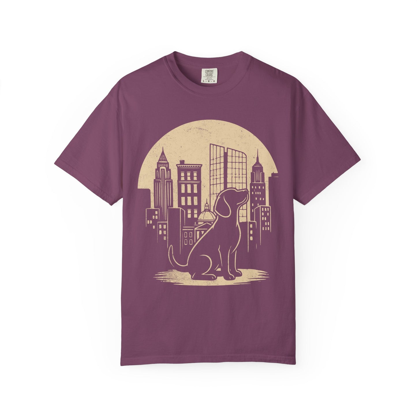 Big City Beagle T-Shirt in Berry from When Dogs Fly