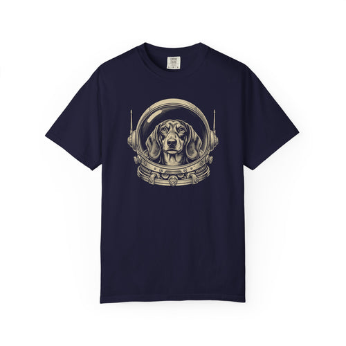 Astronaut Dachshund T-Shirt in True Navy from When Dogs Fly