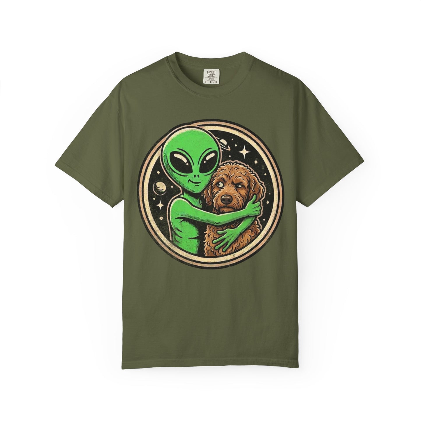 Every Alien Needs a Labradoodle T-Shirt in Hemp from When Dogs Fly