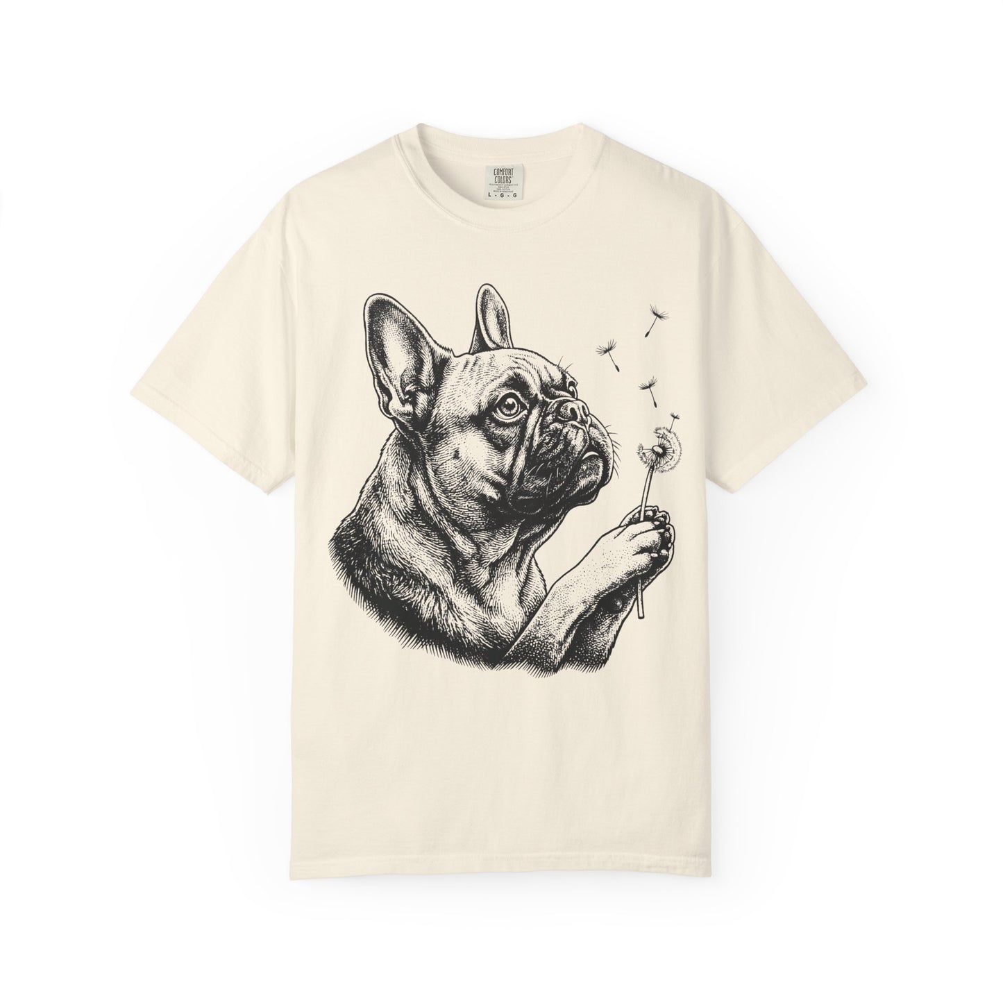 French Bulldog Dandelion Seeds T-Shirt