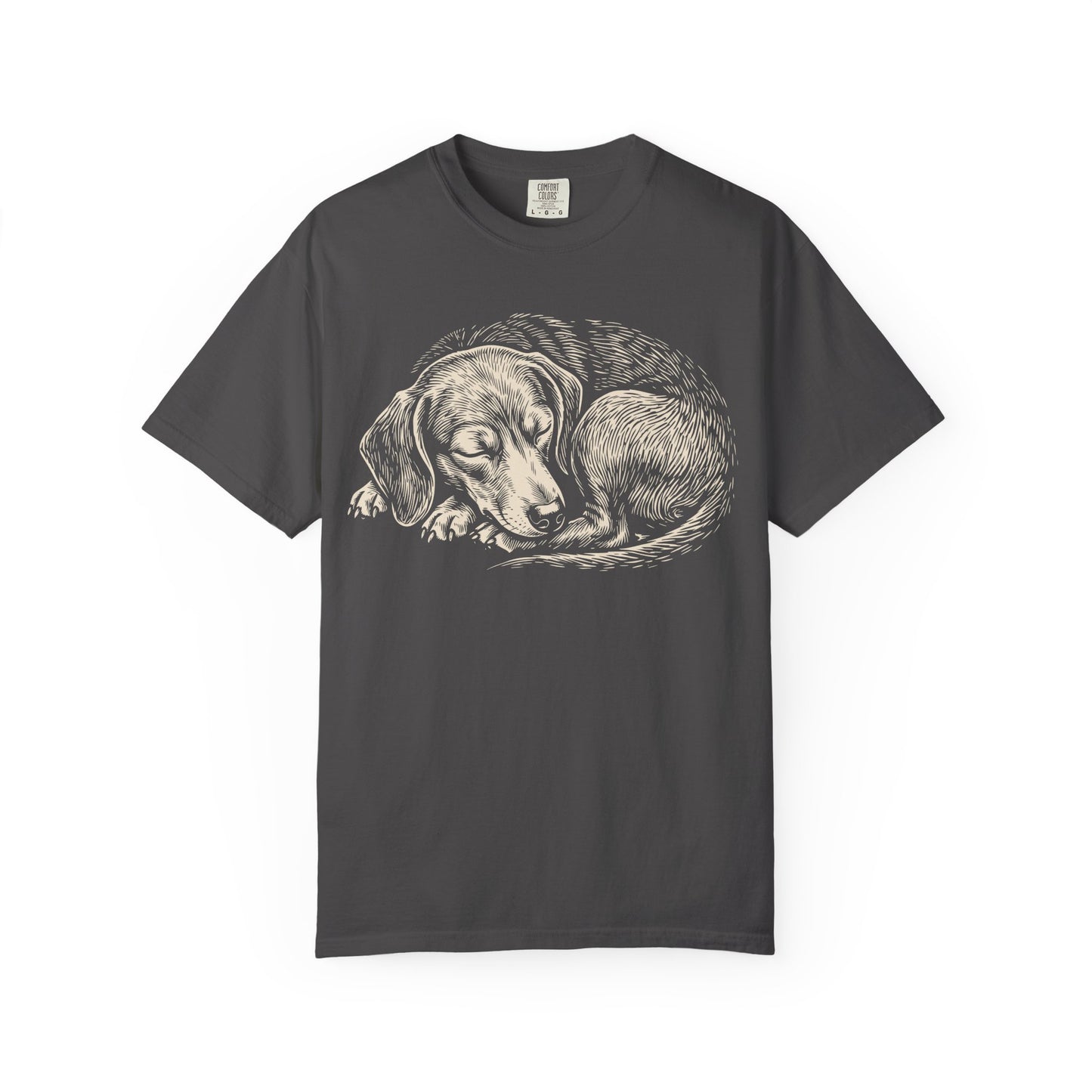 Cozy Nap Time Dachshund T-Shirt from When Dogs Fly