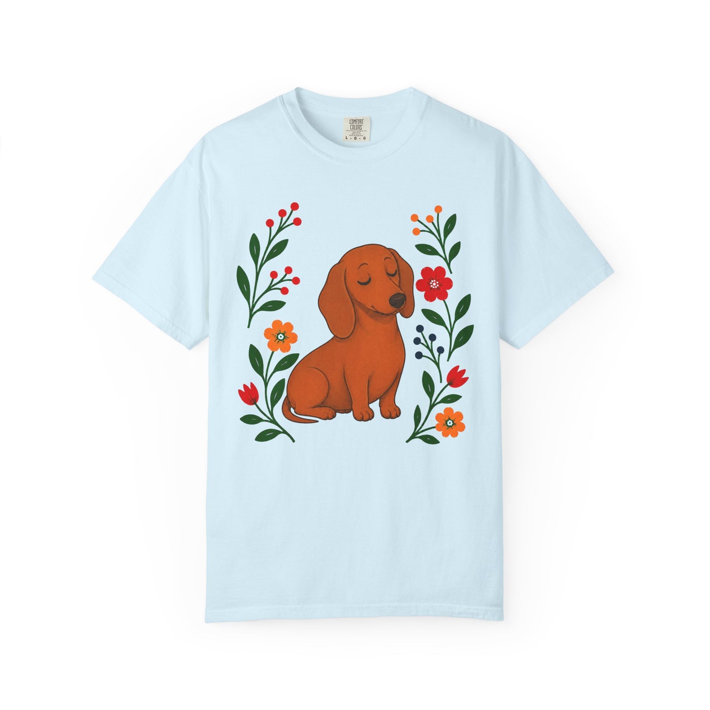 Wildflower Daydreaming Dachshund T-Shirt