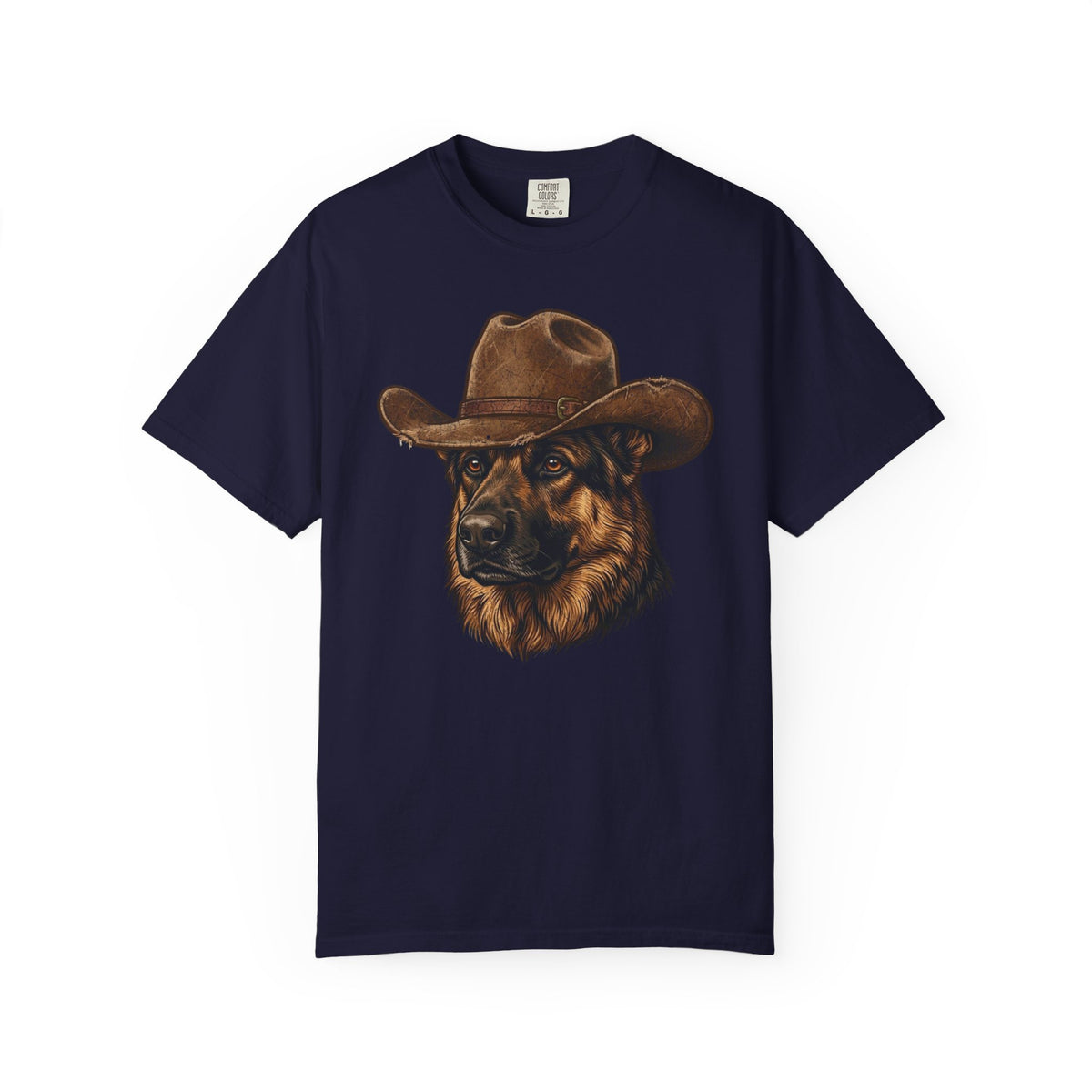 Howdy German Shepherd T-Shirt from When Dogs Fly
