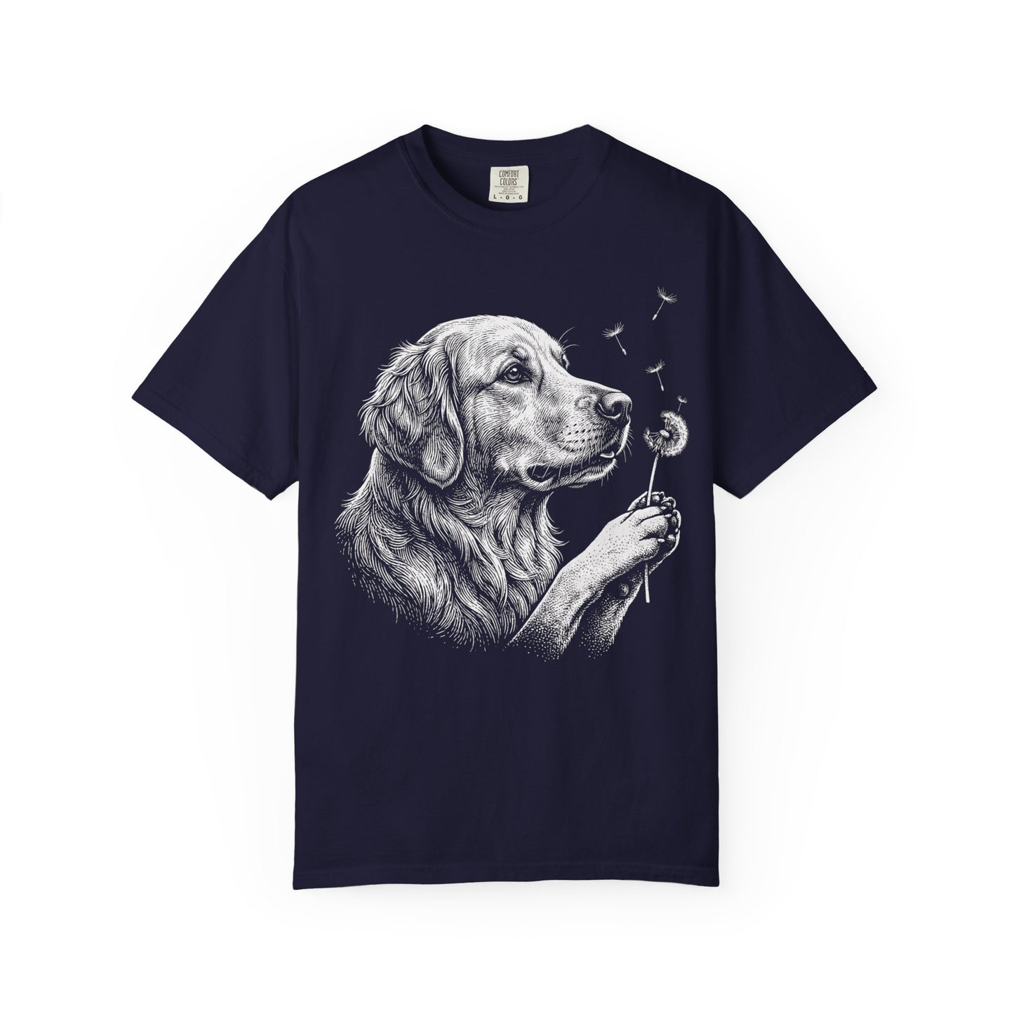 Golden Retriever Dandelion Seeds T-Shirt