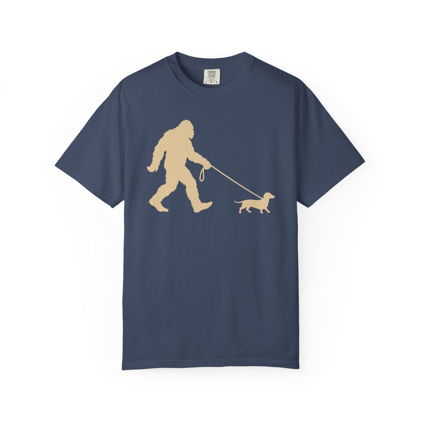 Bigfoot's Dachshund T-Shirt in Midnight from When Dogs Fly