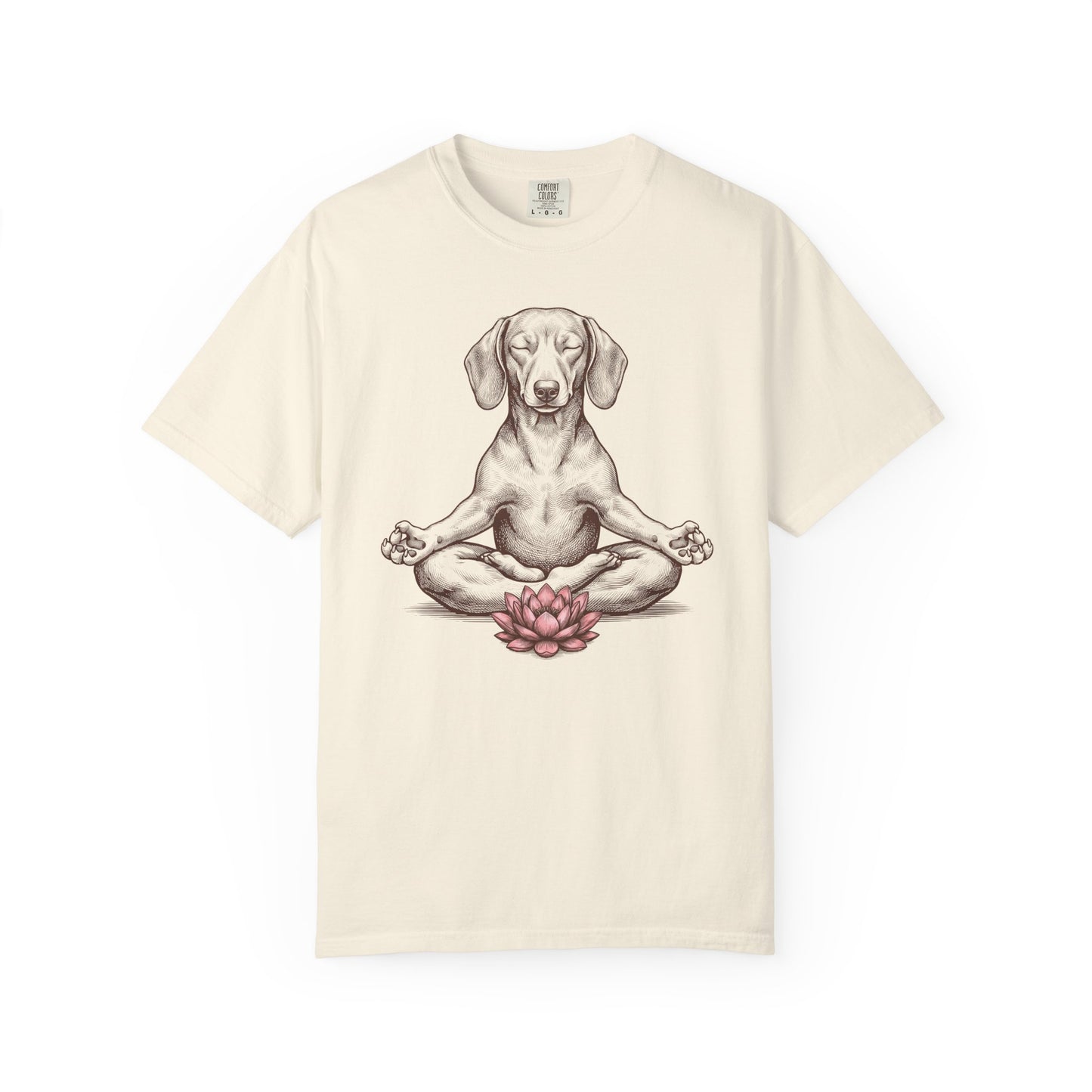Dachshund State of Mind T-Shirt in Ivory from When Dogs Fly