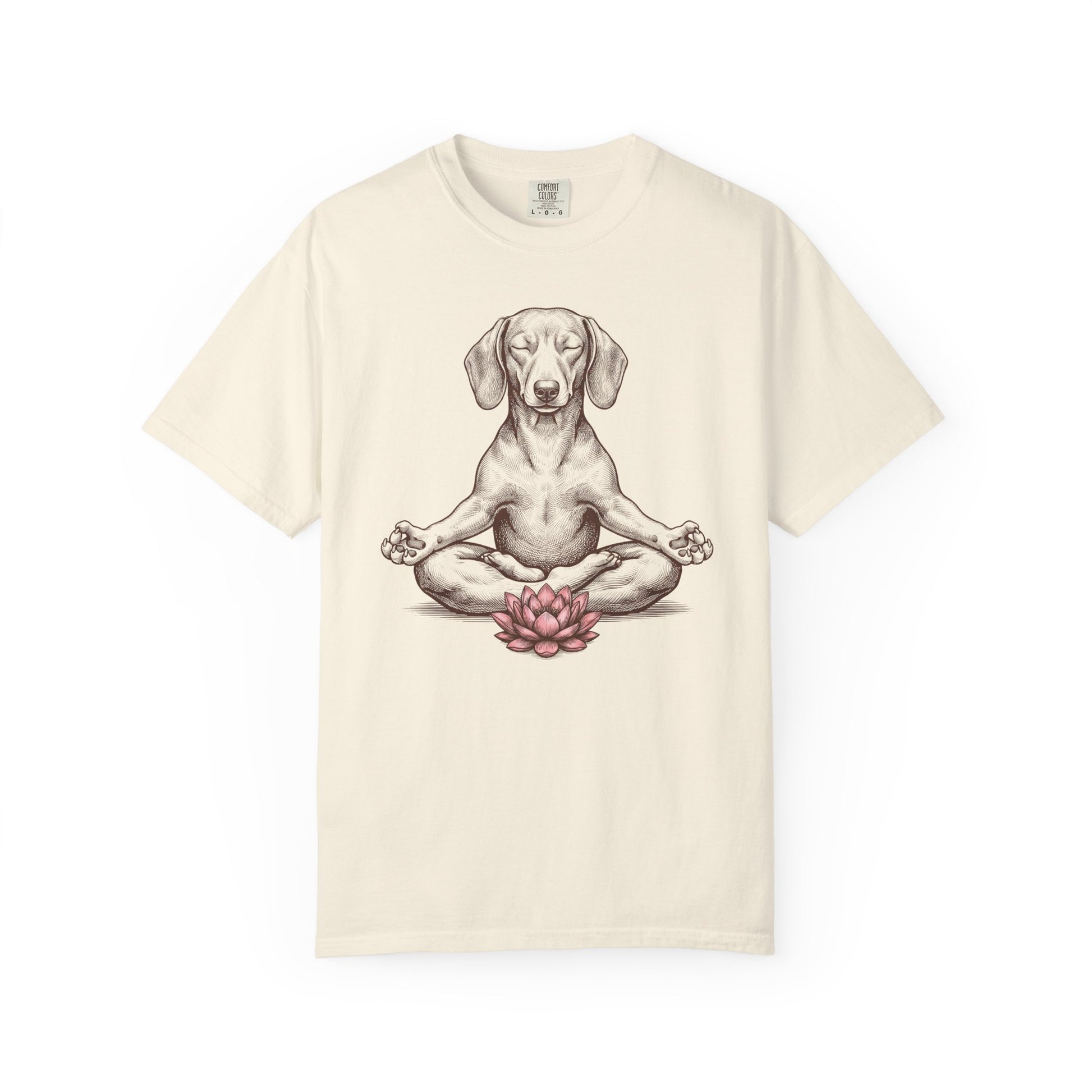 Dachshund State of Mind T-Shirt in Ivory from When Dogs Fly